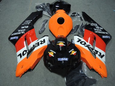 CBR 1000 RR 2004-2005 Motorrad Verkleidung - Schwarz Orange Repsol