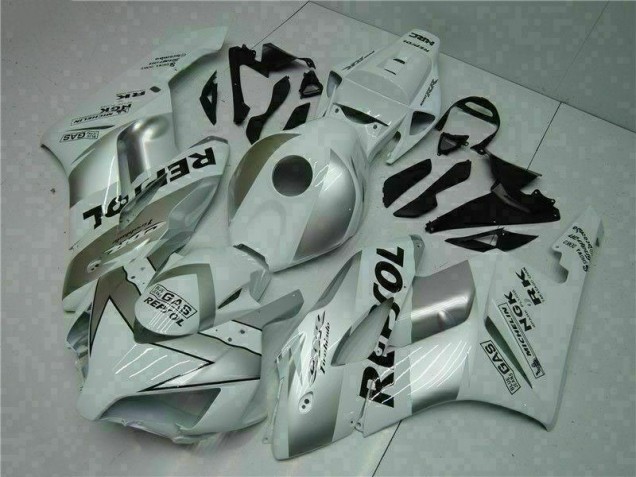 CBR 1000 RR 2004-2005 Motorrad Verkleidung - Silber Weiß Repsol