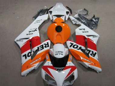 CBR 1000 RR 2004-2005 Motorrad Verkleidungen - Weiß Orange Repsol