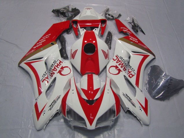 CBR 1000 RR 2004-2005 Motorrad Verkleidungen - Weiß Rot PRAMAC