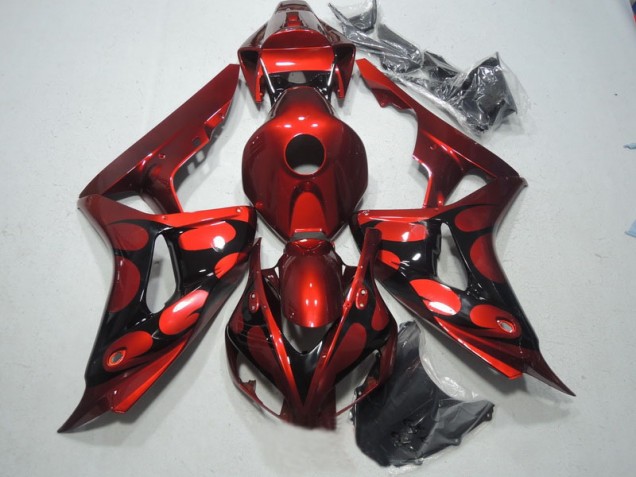 CBR 1000 RR 2006-2007 Motorrad Verkleidung - Rot Schwarz