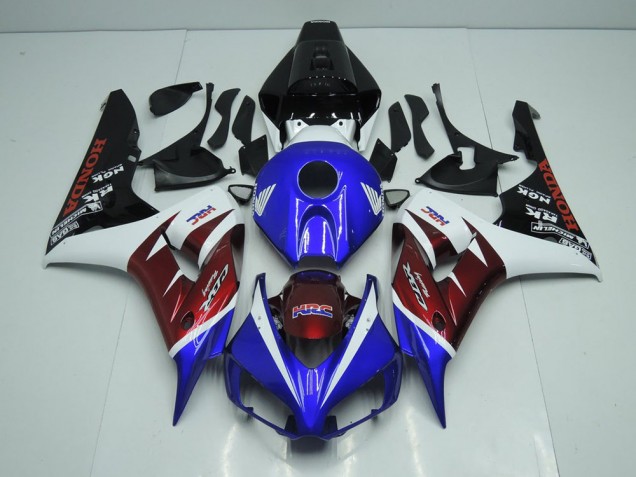 CBR 1000 RR 2006-2007 Motorrad Verkleidungen - Burgunderrot und Blau