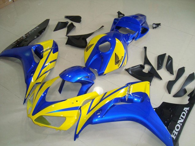 CBR 1000 RR 2006-2007 Motorrad Verkleidungen - Gelb Blau Schwarz