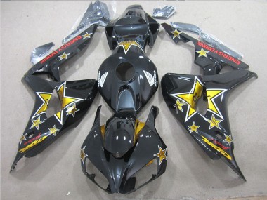 CBR 1000 RR 2006-2007 Motorrad Verkleidungen - Schwarz Gelb ENERGY DRINK