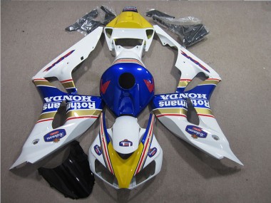 CBR 1000 RR 2006-2007 Motorrad Verkleidungen - Weiß Blau Rothmans