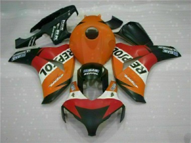 CBR 1000 RR 2008-2011 Motorrad Verkleidungen Komplett Sets - Orange Repsol