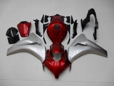 CBR 1000 RR 2008-2011 Motorrad Verkleidungen - Rot Silber