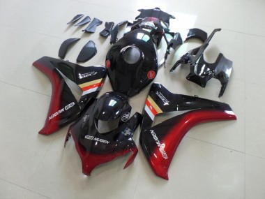 CBR 1000 RR 2008-2011 Motorrad Verkleidungen - Schwarz Rot Mugen