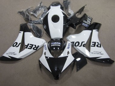 CBR 1000 RR 2008-2011 Motorrad Verkleidungen - Weiß Schwarz Repsol