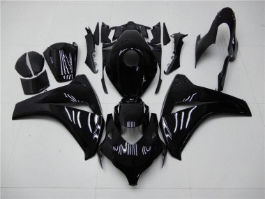 CBR 1000 RR 2008-2011 Motorrad Vollverkleidung - Glänzend Schwarz