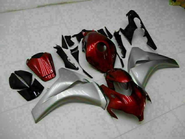 CBR 1000 RR 2008-2011 Motorrad Vollverkleidung - Rot Silber