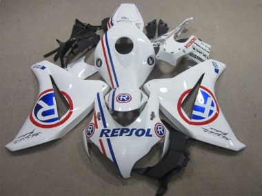 CBR 1000 RR 2008-2011 Motorrad Vollverkleidung - Weiß Blau Repsol