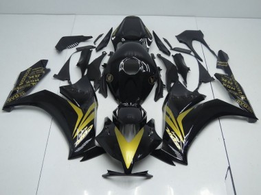 CBR 1000 RR 2012-2016 Motorrad Verkleidungen - Glänzend Schwarz und Gold