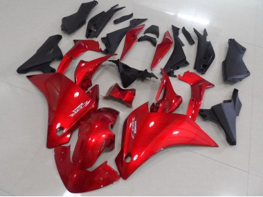 CBR 250 RR 2011-2013 Motorrad Verkleidungen - Rot Matt Schwarz