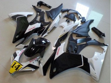 CBR 500 RR 2013-2015 Motorrad Verkleidungen - Schwarz Weißer Denso Rizoma 14