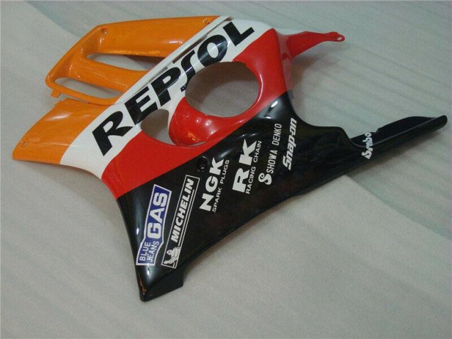 CBR 600 F3 1995-1998 Motorrad Verkleidungen - Schwarz Orange Repsol