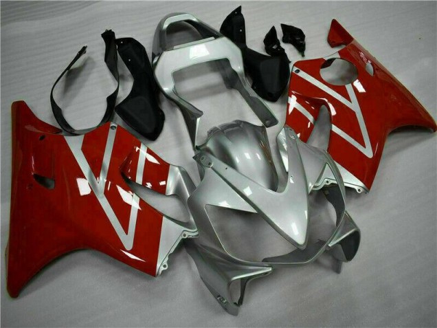 CBR 600 F4i 2001-2003 Motorrad Vollverkleidung - Rot Silber