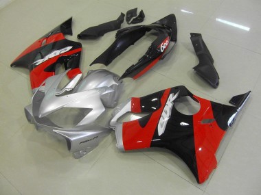 CBR 600 F4i 2004-2007 Motorrad Verkleidungen - Schwarz Rot Silber