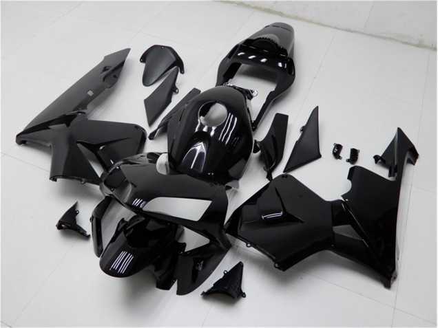 CBR 600 RR 2003-2004 Motorrad Verkleidung - Glänzend Schwarz