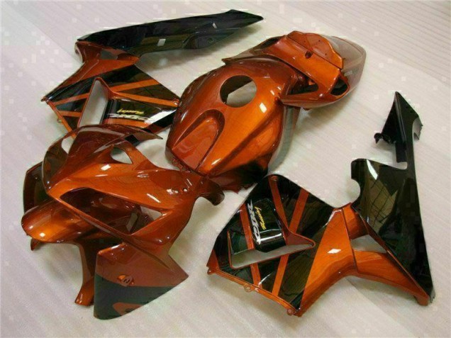 CBR 600 RR 2005-2006 Motorrad Verkleidung - Orange Schwarz