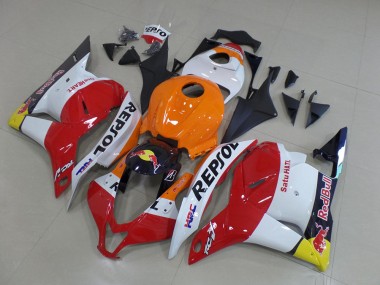 CBR 600 RR 2009-2012 Motorrad Verkleidungen - Repsol Rot Bull