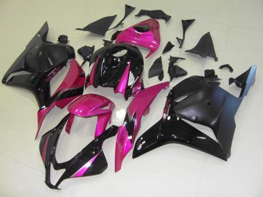 CBR 600 RR 2009-2012 Motorrad Verkleidungen - Rosa Schwarz