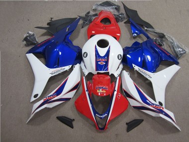 CBR 600 RR 2009-2012 Motorrad Verkleidungen - Rot Weiß Blau HRC