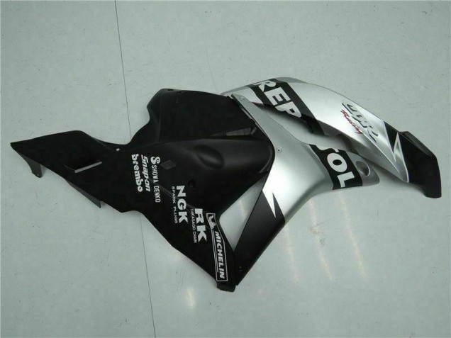 CBR 600 RR 2009-2012 Motorrad Verkleidungen - Schwarz Silber Repsol