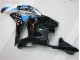 CBR 600 RR 2009-2012 Motorrad Verkleidungen - Schwarz Weiß Blau