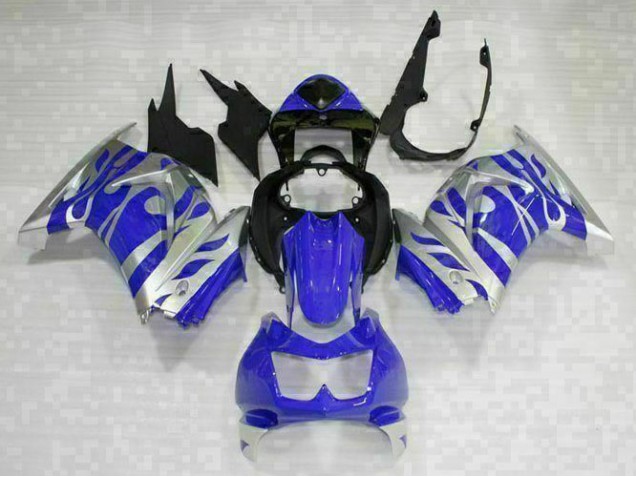 EX250 2008-2012 Motorrad Verkleidungen - Schwarz Blau