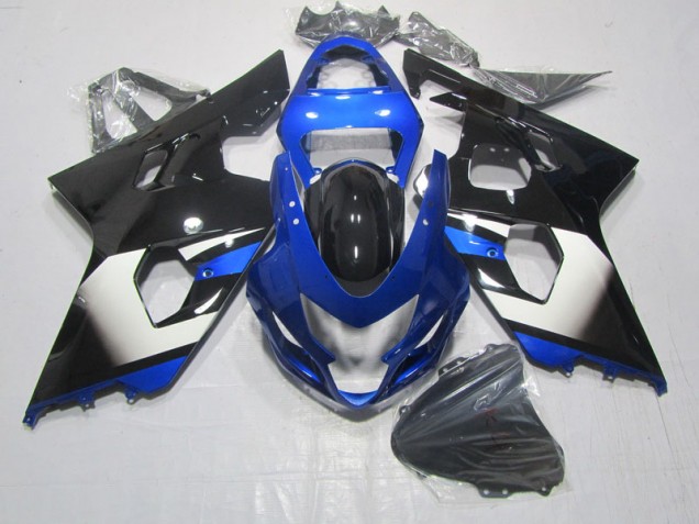 GSXR 600 K4 2004-2005 Motorrad Verkleidungen - Schwarz Blau