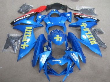 GSXR 750 K11 2011-2024 Motorrad Verkleidungen - Blau Gelb Rizla