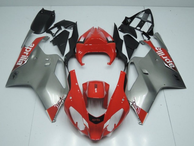 RSV 1000 2003-2006 Motorrad Verkleidungen - Silber Und Rot