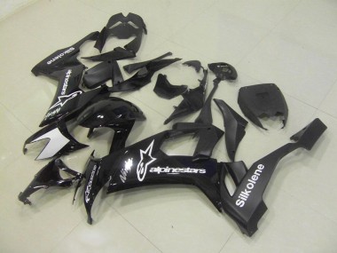 ZX10R 2008-2010 Motorrad Verkleidungen - Schwarz Silkolene