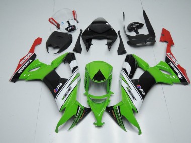 ZX10R 2008-2010 Motorrad Verkleidungen - Weiß Schwarz Und Grün