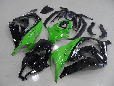 ZX10R 2011-2015 Motorrad Verkleidungen - Grün und Schwarz