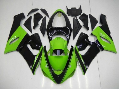 ZX6R 2005-2006 Motorrad Verkleidung - Grün Schwarz